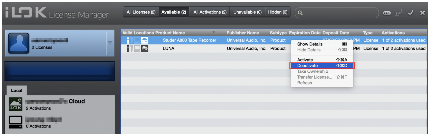 How To Transfer Ownership of Apollo / Satellite / PCIe UAD-2