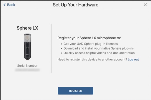 How to register Sphere Modeling Microphone – Universal Audio