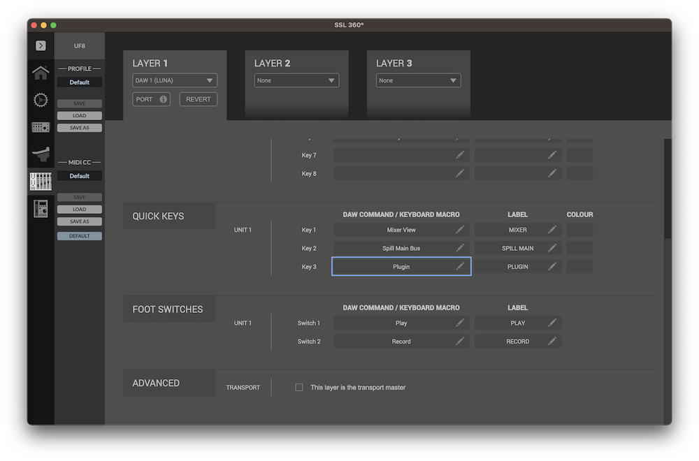 SSL UF8 MCU Control Surface Setup with LUNA – Universal Audio Support Home