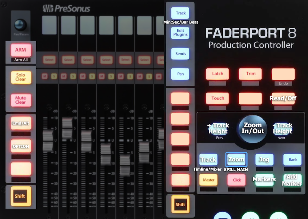 Presonus FaderPort MCU Control Surface Setup with LUNA – Universal 