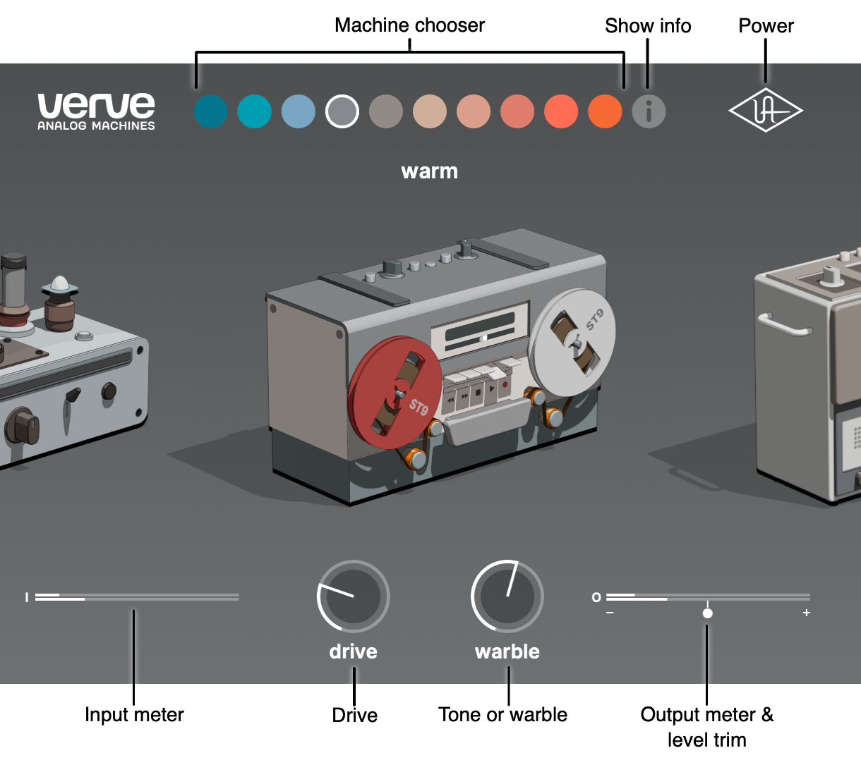 Verve Analog Machines, UAD Audio Plugins