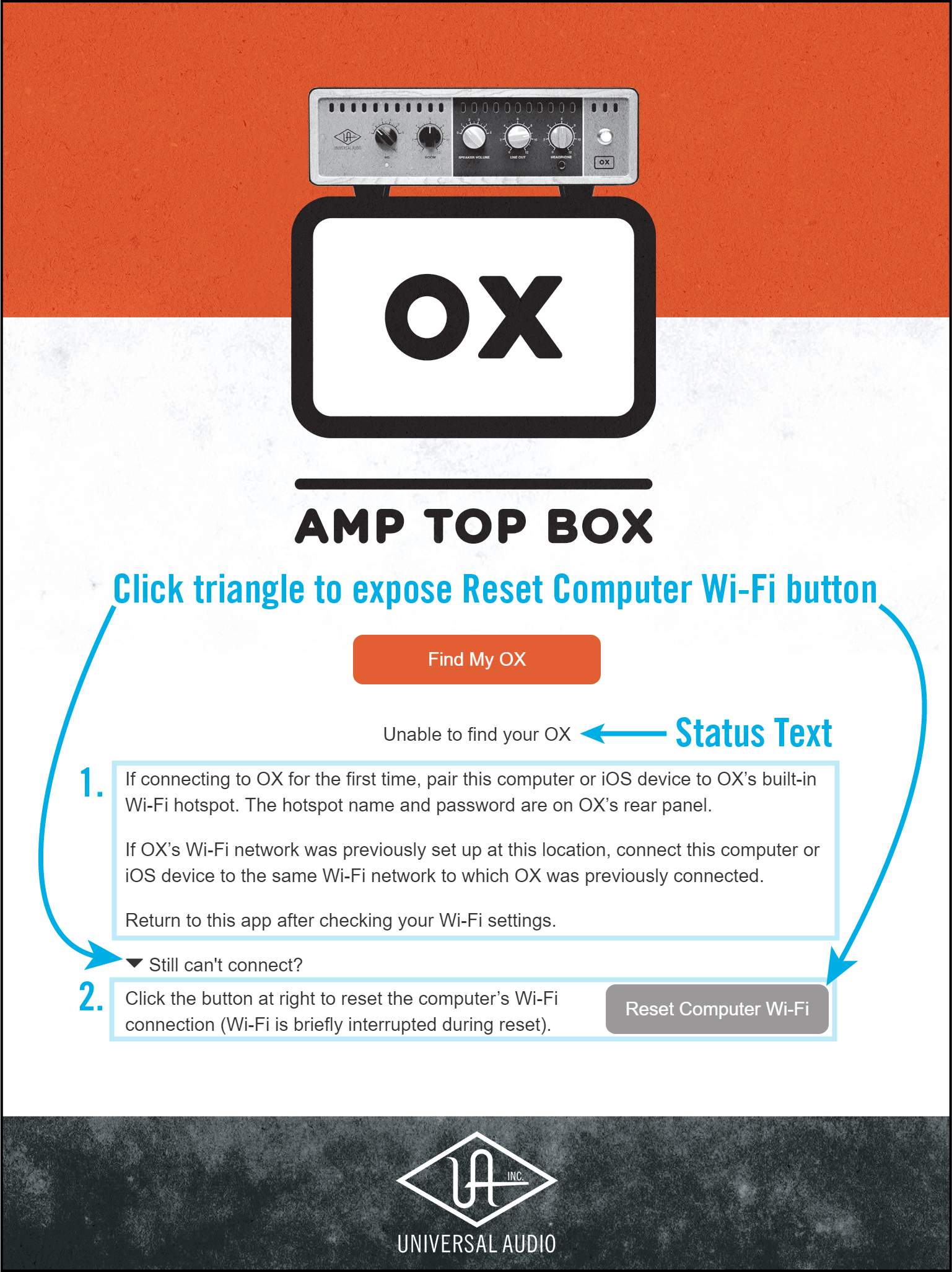 Ox Wi Fi Troubleshooting Universal Audio Support Home