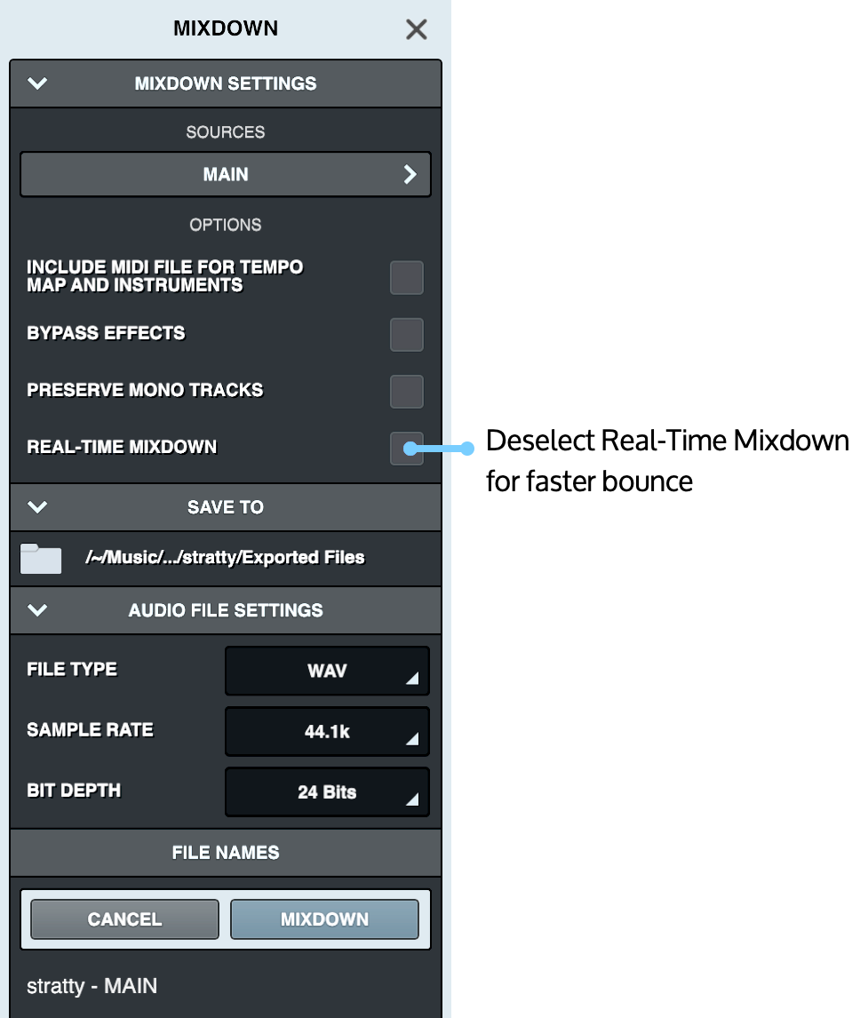 Using the Mixer Universal Audio Support Home
