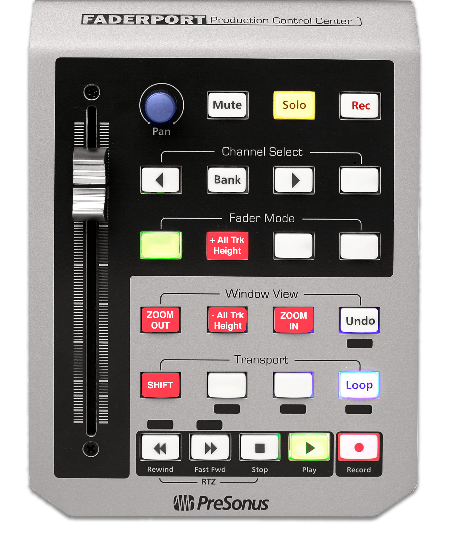 Presonus FaderPort MCU Control Surface Setup with LUNA – Universal 