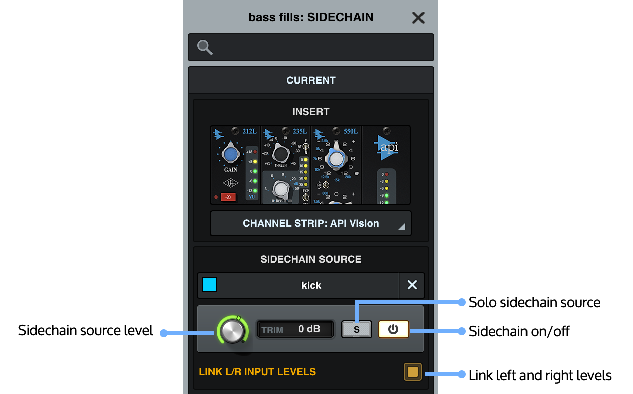 Sidechaining in LUNA – Universal Audio Support Home
