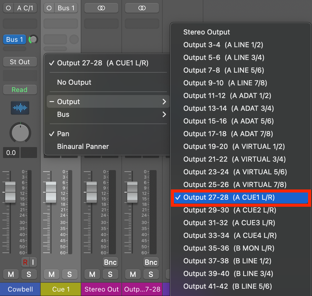 Setting up Cue Mixes in Console and Your DAW – Universal Audio Support Home